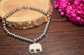 Pulsera acero dije piedra marmolada ELEFANTE.jpg